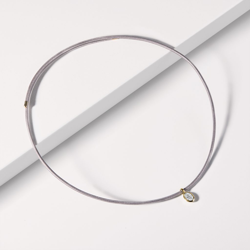 ANHÄNGER MIT 0,69 CT OVALEM LABORDIAMANT IN GELBGOLD - MAGNETISCHE HALSKETTEN - KETTEN