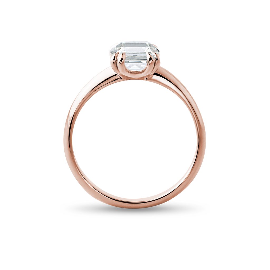 RING MIT 2 CT LABORDIAMANT IM OLD MINE SCHLIFF IN ROSÉGOLD - RINGE MIT LAB GROWN DIAMANTEN - VERLOBUNGSRINGE