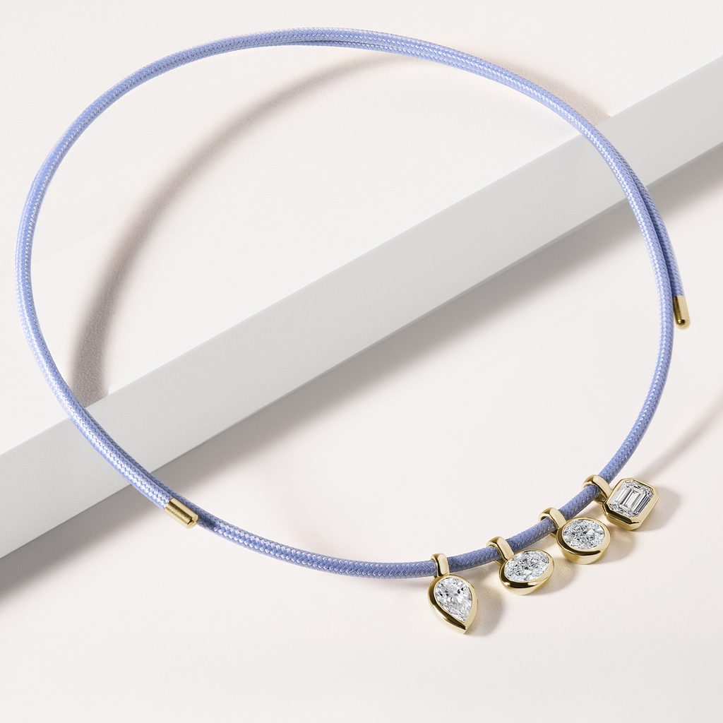 WANDELBARE MAGNETKETTE IN BLAU - MAGNETISCHE KORDELN - KETTEN
