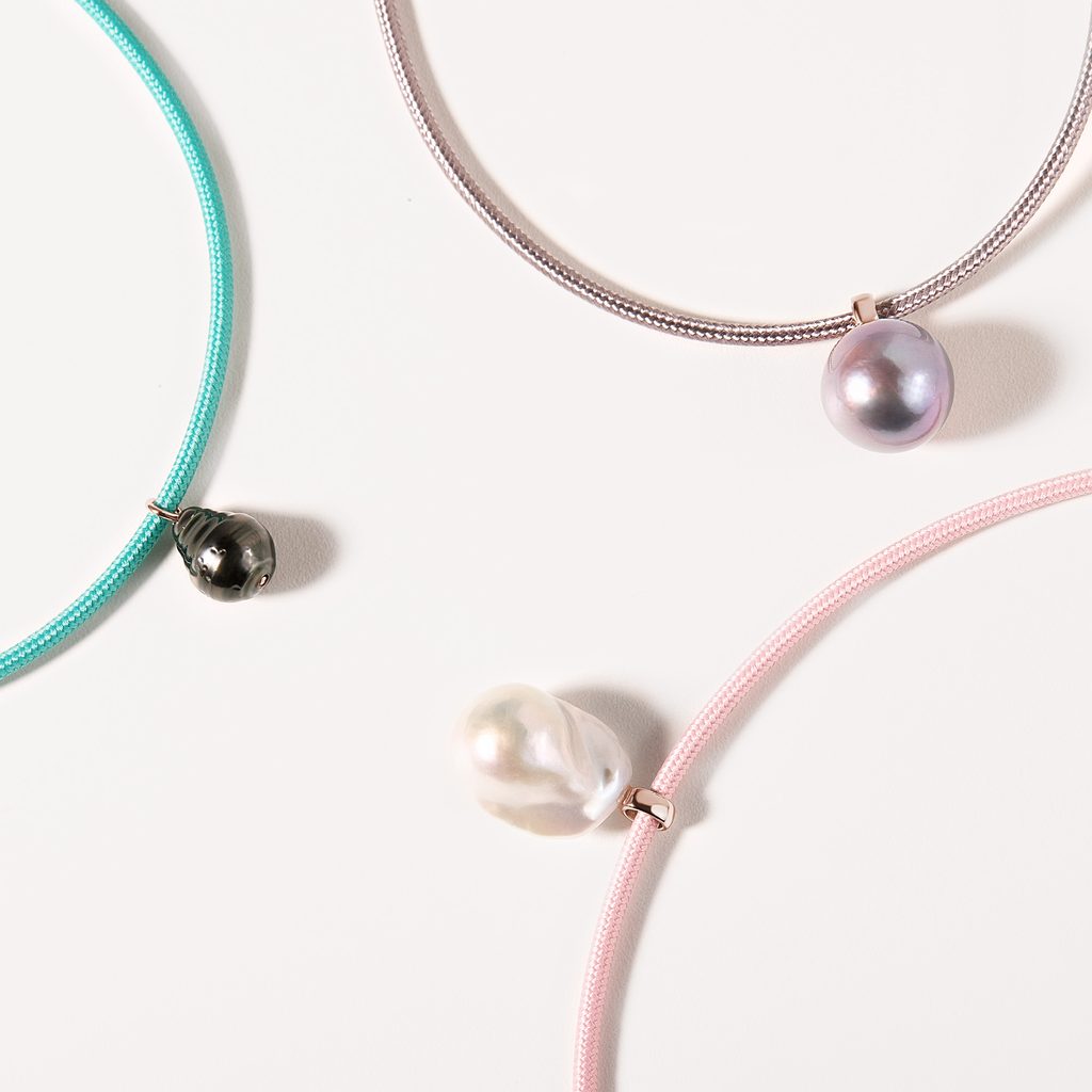 WANDELBARE MAGNETKETTE IN ROSA - MAGNETISCHE KORDELN - KETTEN