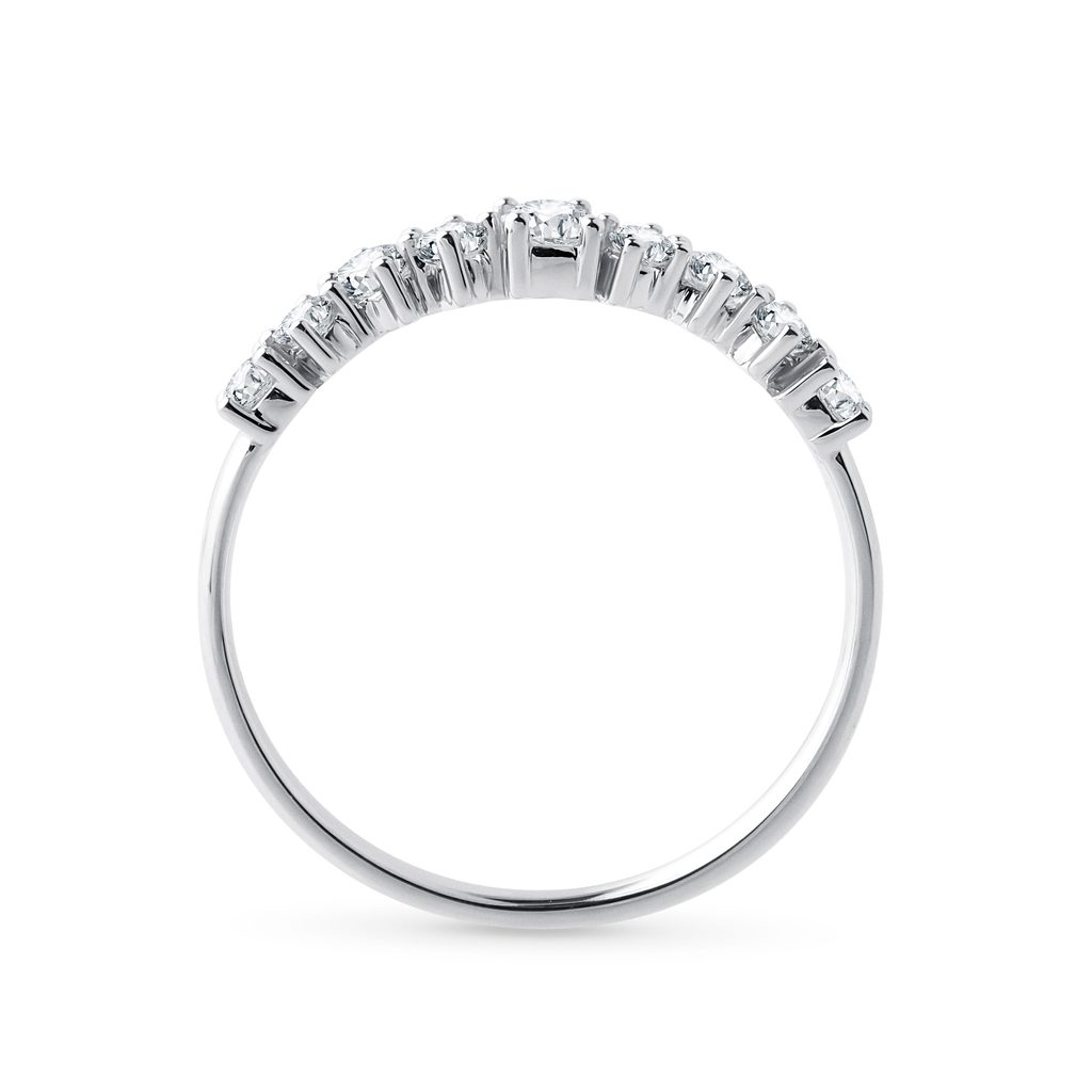 MODERN DIAMOND RING IN WHITE GOLD - WOMEN'S WEDDING RINGS - WEDDING RINGS
