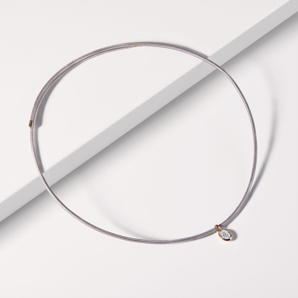ANHÄNGER MIT 0,69 CT OVALEM LABORDIAMANT IN ROSÉGOLD - MAGNETISCHE HALSKETTEN - KETTEN
