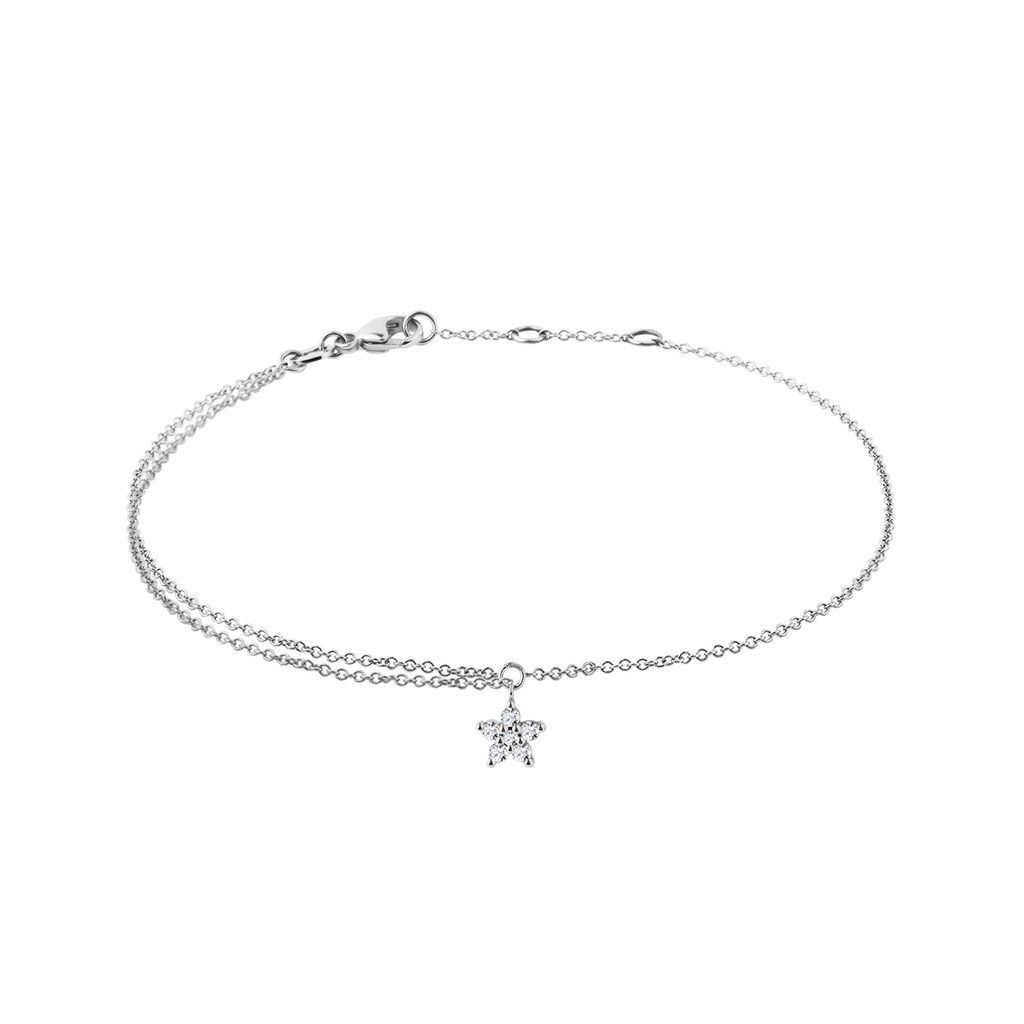 Bracelet with Diamonds in White Gold BRACELET WITH DIAMONDS IN WHITE GOLD - DIAMOND BRACELETS - BRACELETS