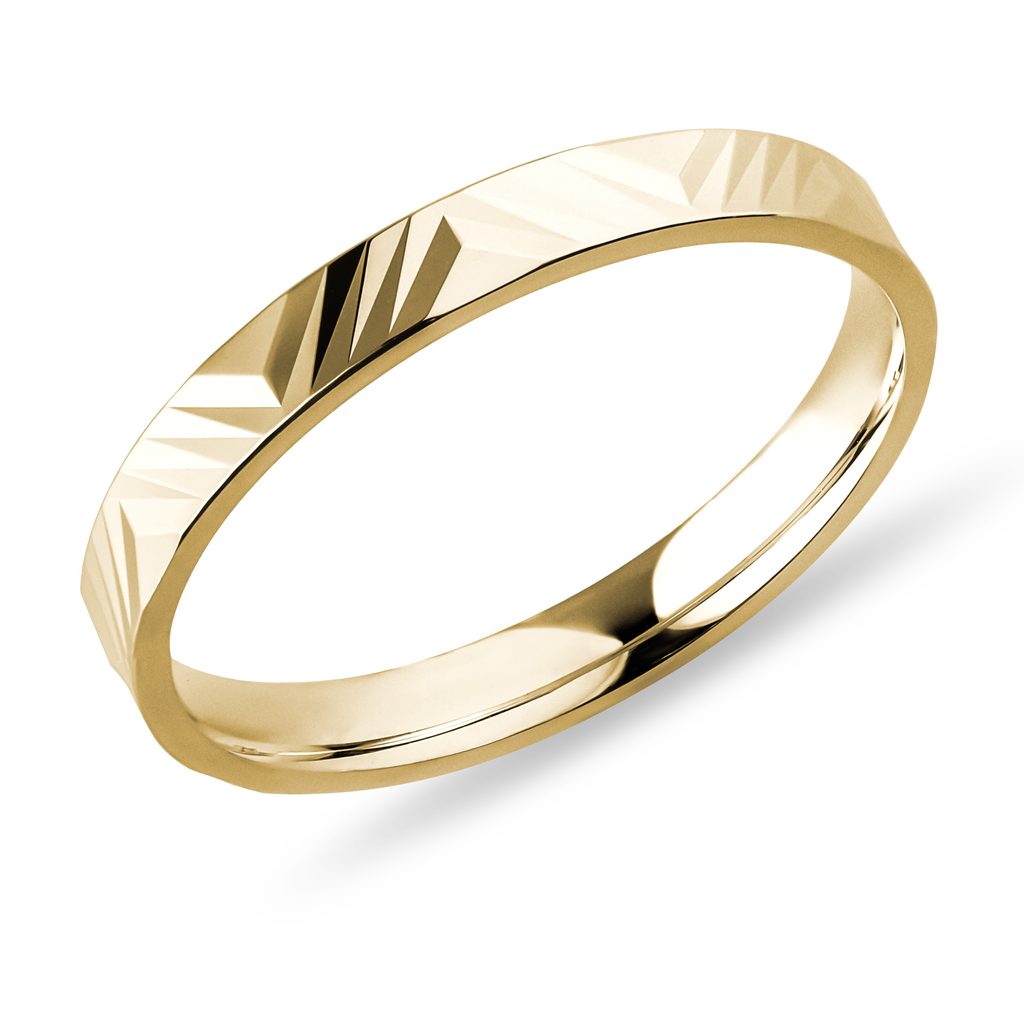 Herrenehering mit Gravur aus Gelbgold HERRENEHERING MIT GRAVUR AUS GELBGOLD - TRAURINGE FÜR HERREN - TRAURINGE