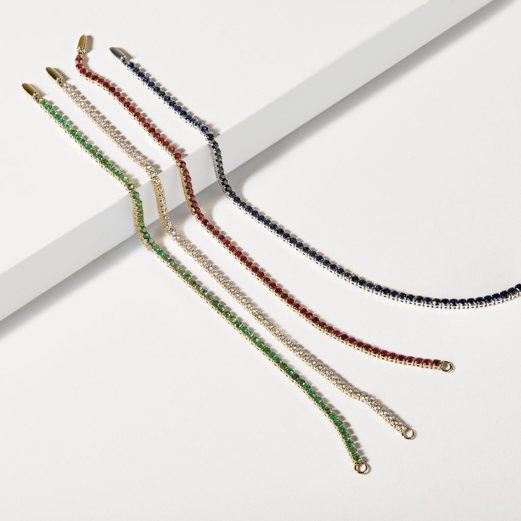 LUXORIÖSES TENNISARMBAND MIT LABORDIAMANTEN IN GELBGOLD - TENNISARMBÄNDER - ARMBÄNDER