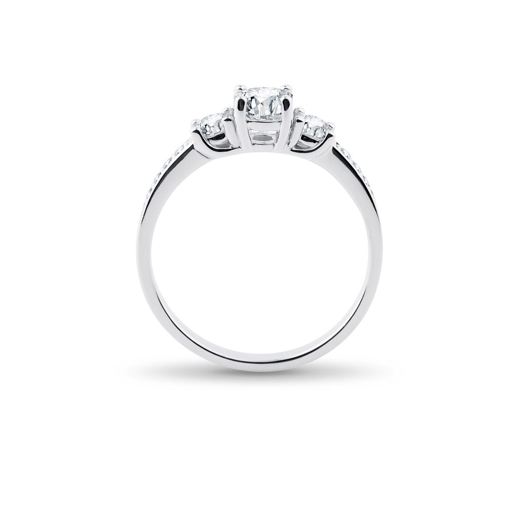 DIAMANT VERLOBUNGSRING AUS 14KT WEISSGOLD - VERLOBUNGSRINGE DIAMANTEN - VERLOBUNGSRINGE