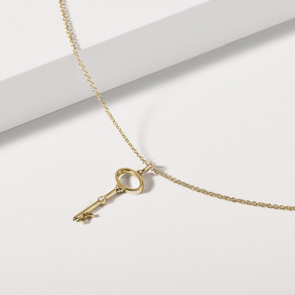 GOLDKETTE MIT SCHLÜSSEL - KETTEN MIT DIAMANTEN - KETTEN