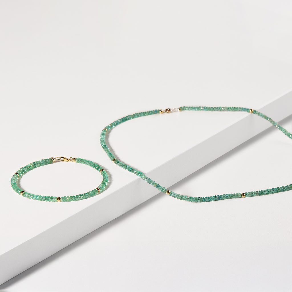 EMERALD BRACELET - MINERAL BRACELETS - BRACELETS