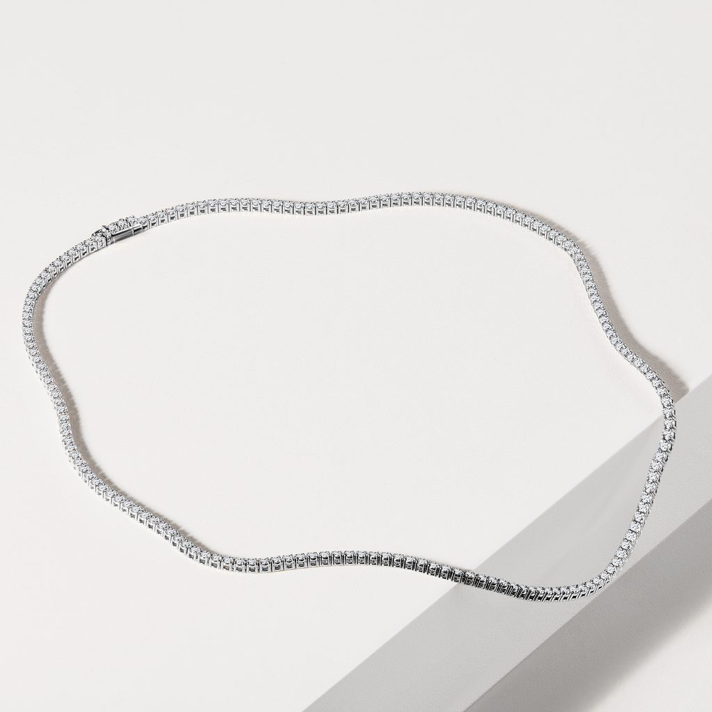 TENNISKETTE MIT LABORDIAMANTEN IN WEISSGOLD - KETTEN MIT DIAMANTEN - KETTEN