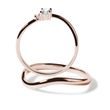 MODERN DIAMOND ENGAGEMENT SET IN ROSE GOLD - ENGAGEMENT AND WEDDING MATCHING SETS - ENGAGEMENT RINGS