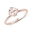 MORGANITE ENGAGEMENT RING IN ROSE GOLD - MORGANITE RINGS - RINGS