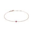 BRACELET EN OR ROSE AVEC TOURMALINE - BRACELETS AVEC GEMMES - BRACELETS