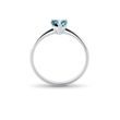 HEART-SHAPED TOPAZ RING IN 14K WHITE GOLD - TOPAZ RINGS - RINGS