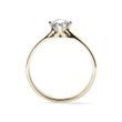 RING MIT 0,5 CT DIAMANT AUS GELBGOLD - VERLOBUNGSRINGE MIT BRILLANT - VERLOBUNGSRINGE