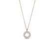 DIAMOND CIRCLE NECKLACE IN ROSE GOLD - DIAMOND NECKLACES - NECKLACES