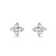 FOUR-LEAF CLOVER DIAMOND EARRINGS IN WHITE GOLD - DIAMOND STUD EARRINGS - EARRINGS