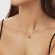 MORGANITE AND DIAMOND ROSE GOLD NECKLACE - MORGANITE NECKLACES - NECKLACES