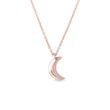 PENDENTIF EN OR ROSE MOTIF LUNE - COLLIERS EN OR ROSE - COLLIERS