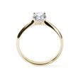 OVAL CUT DIAMOND ENGAGEMENT RING IN YELLOW GOLD - RINGS WITH LAB-GROWN DIAMONDS - ENGAGEMENT RINGS