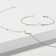 PEARL AND DIAMOND BRACELET IN WHITE GOLD - PEARL BRACELETS - PEARL JEWELRY