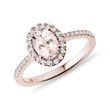 MORGANITE ENGAGEMENT RING IN ROSE GOLD - MORGANITE RINGS - RINGS