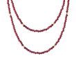 GARNET NECKLACE IN YELLOW GOLD - MINERAL NECKLACES - NECKLACES