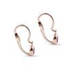 BOUCLES D'OREILLES POUR ENFANTS EN OR ROSE AVEC TOURMALINES - BOUCLES D'OREILLES POUR ENFANTS - BOUCLES D'OREILLES