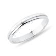 WOMEN'S ROUNDED EDGE ENGRAVED WEDDING RING IN WHITE GOLD - WOMEN'S WEDDING RINGS - WEDDING RINGS