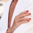 LUXURY BEZEL-SET DIAMOND RING IN ROSE GOLD - DIAMOND ENGAGEMENT RINGS - ENGAGEMENT RINGS