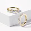 LUXURY GOLD RING WITH DIAMONDS - WOMEN'S WEDDING RINGS - WEDDING RINGS
