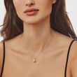 FRESHWATER PEARL AND DIAMOND WHITE GOLD NECKLACE - PEARL PENDANTS - PEARL JEWELRY