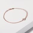 STUNNING ROSE GOLD BRACELET WITH DIAMONDS - DIAMOND BRACELETS - BRACELETS