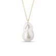 BAROQUE PEARL GOLD PENDANT - PEARL PENDANTS - PEARL JEWELRY