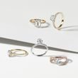 ASSCHER CUT DIAMOND ENGAGEMENT RING IN YELLOW GOLD - RINGS WITH LAB-GROWN DIAMONDS - ENGAGEMENT RINGS