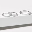 SET OF WEDDING RINGS IN WHITE GOLD WITH DIAMONDS - WHITE GOLD WEDDING SETS - WEDDING RINGS