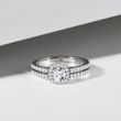 LUXURY DIAMOND RING IN 14K WHITE GOLD - DIAMOND ENGAGEMENT RINGS - ENGAGEMENT RINGS