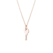 ROSE GOLD KEY PENDANT - ROSE GOLD NECKLACES - NECKLACES