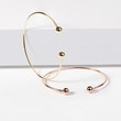 YELLOW GOLD OPEN BRACELET - CUFF BRACELETS - BRACELETS