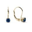 SAPPHIRE EARRINGS IN 14KT GOLD - SAPPHIRE EARRINGS - EARRINGS