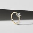 DIAMOND ENGAGEMENT RING IN YELLOW GOLD - ENGAGEMENT DIAMOND RINGS - ENGAGEMENT RINGS