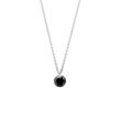 DANCING BLACK DIAMOND NECKLACE IN WHITE GOLD - DIAMOND NECKLACES - NECKLACES