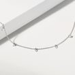 DRILLED LAB GROWN DIAMOND BRACELET IN WHITE GOLD - DIAMOND BRACELETS - BRACELETS