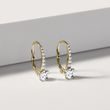 DIAMOND LEVERBACK EARRINGS IN YELLOW GOLD - DIAMOND EARRINGS - EARRINGS