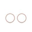 BOUCLES D'OREILLES CIRCULAIRES EN OR ROSE - BOUCLES D'OREILLES EN OR ROSE - BOUCLES D'OREILLES