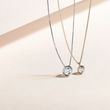 BEZEL DIAMOND PENDANT IN YELLOW GOLD - DIAMOND NECKLACES - NECKLACES