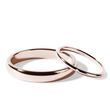 HIS AND HERS ROSE GOLD WEDDING RING SET WITH A DIAMOND - ROSE GOLD WEDDING SETS - WEDDING RINGS