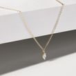 COLLIER MINIMALISTE AVEC OR JAUNE AVEC DIAMANT TAILLE MARQUISE - COLLIERS AVEC DIAMANTS - COLLIERS