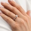 RING WITH LABORATORY DIAMOND IN WHITE GOLD - DIAMOND ENGAGEMENT RINGS - ENGAGEMENT RINGS