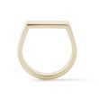 WIDE GOLD FLAT TOP PINKY RING - YELLOW GOLD RINGS - RINGS