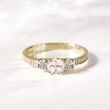 RING MIT MORGANIT UND WEISSEN DIAMANTEN IN GOLD - RINGE MORGANIT - RINGE